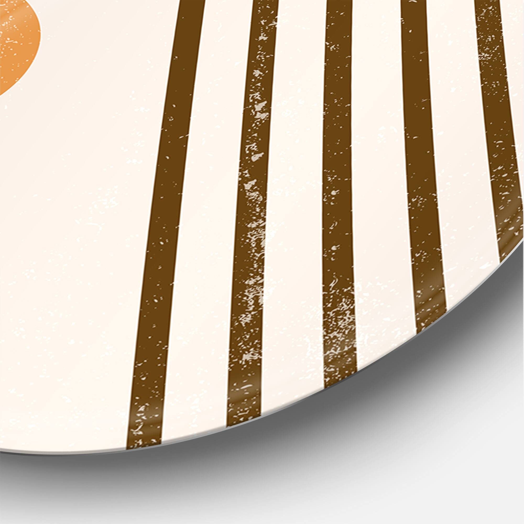 Designart - Abstract Rainbow Sun and Moon In Earth Tones IV